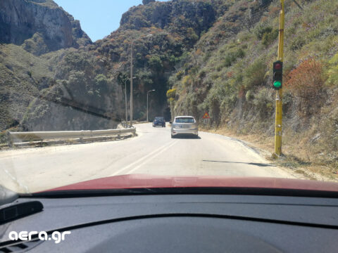 Topolia tunnel traffic light