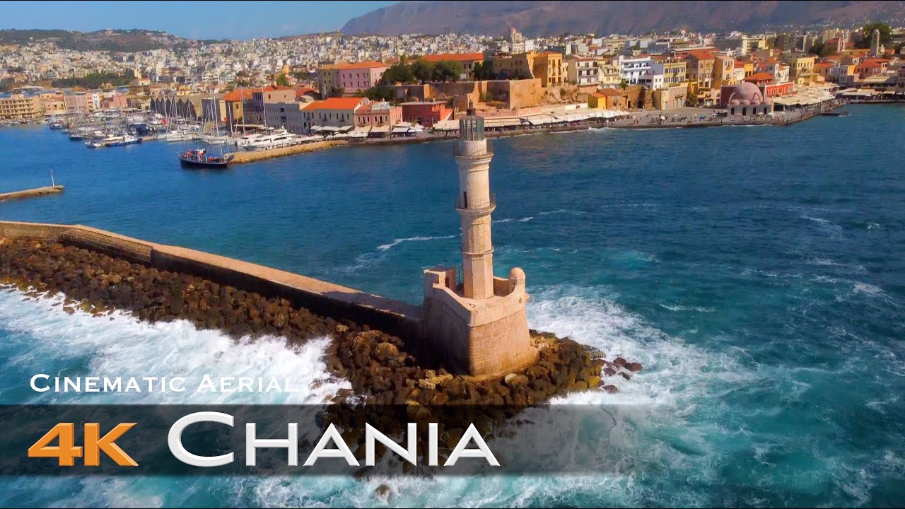 Cinematic Aerial video from Chania town